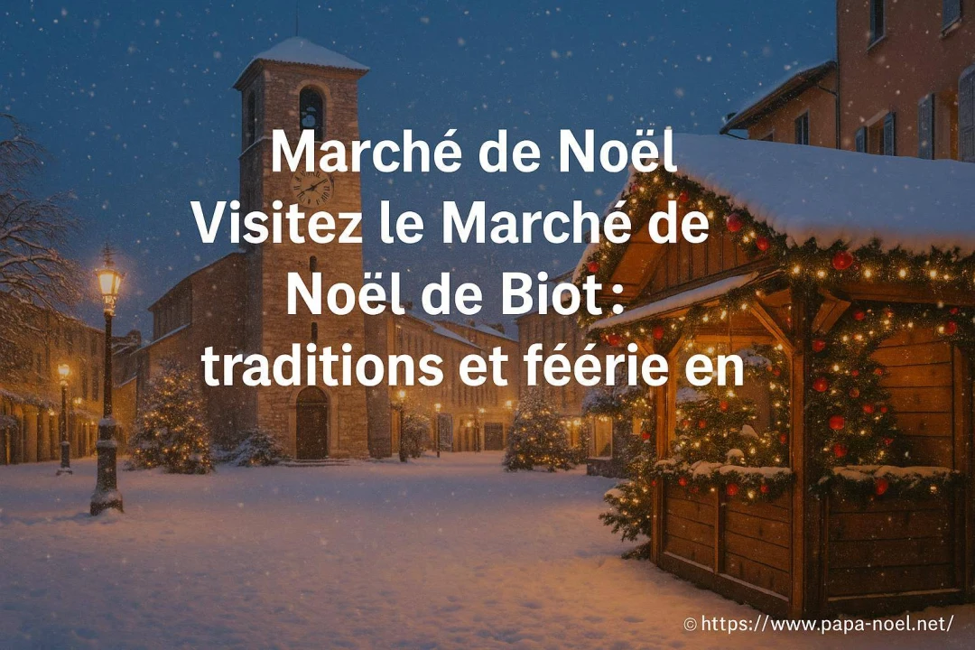 Visitez Biot à Noël 2026 et découvrez son marché de Noël féerique !
