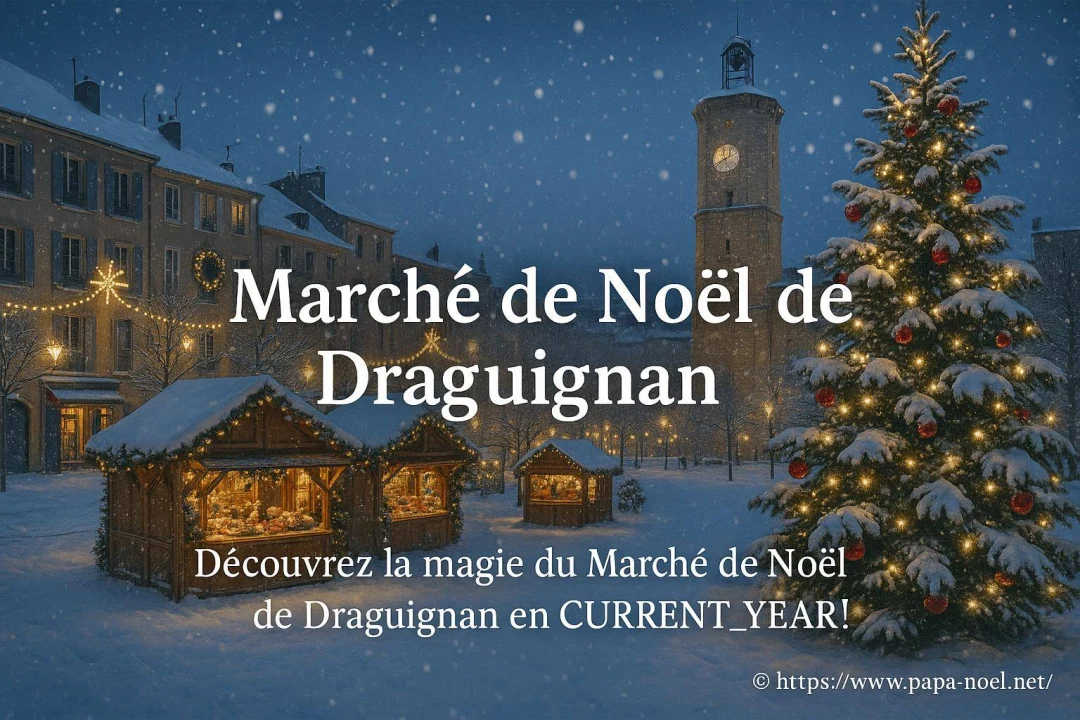 Découvrez le Marché de Noël de Draguignan : ambiance magique de Noël en 2026