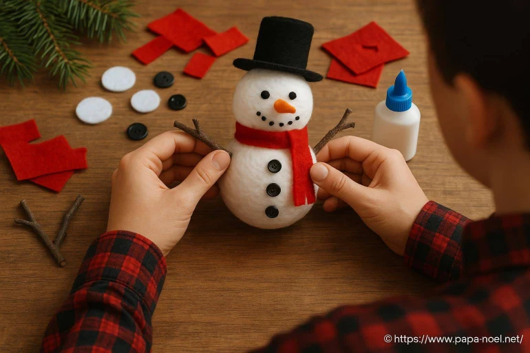 Bricolage de Noël : comment fabriquer un bonhomme de neige facilement