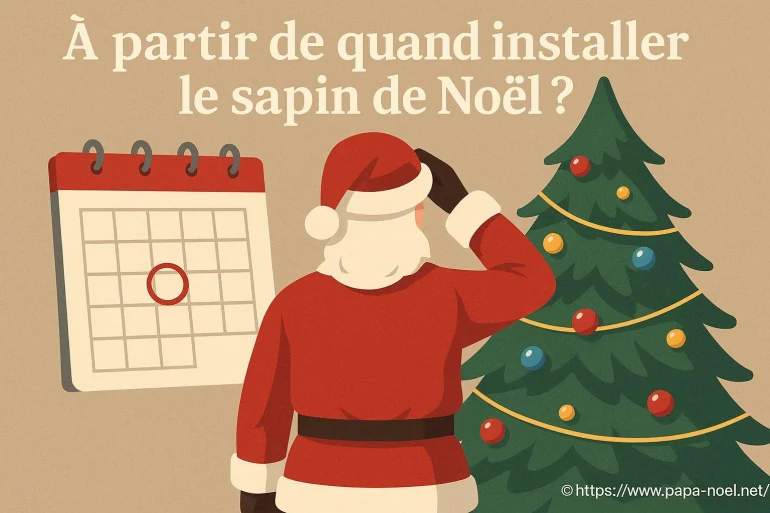 À partir de quand installer le sapin de Noël ?