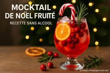 Mocktail de Noël fruité : recette simple et sans alcool à essayer