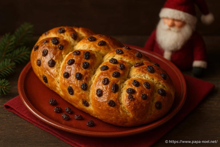 Brioche aux raisins de Noël : la recette gourmande du Rosinenzopf