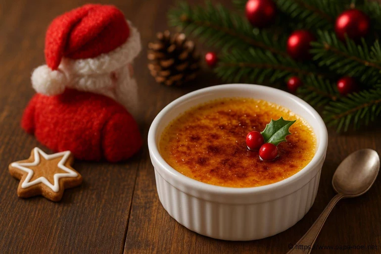 Crème brûlée de Noël : recette festive pour un dessert gourmand