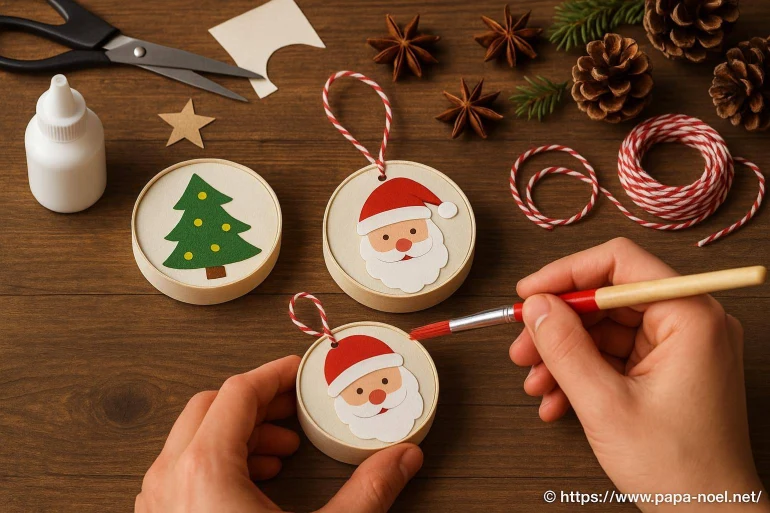 Bricolage de Noël avec boîte de camembert : idées récup créatives à réaliser