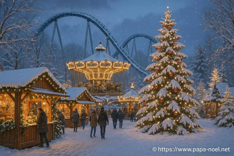 Noël à Europa Park entre marchés féeriques et manèges enneigés