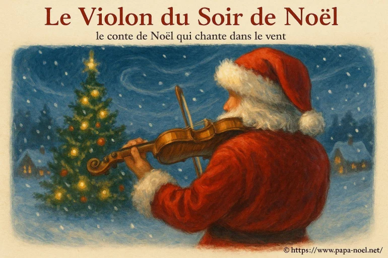 Le violon du soir de Noël : le conte qui chante dans le vent
