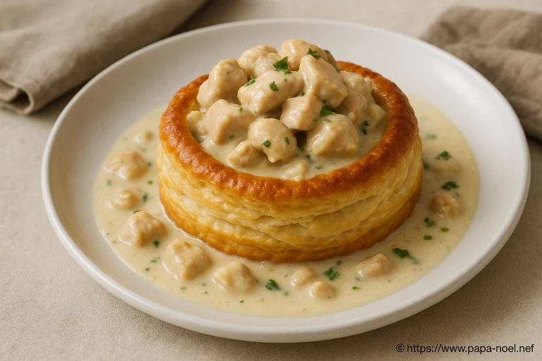 Vol-au-vent de poularde et foie gras : la recette festive incontournable