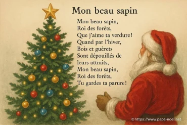 Paroles de Mon beau sapin : découvrez la version française complète