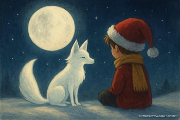 L’enfant et le renard de lune : un conte de Noël sur les amitiés impossibles
