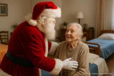 Le père noël de l'aclap rend visite aux personnes âgées isolées dans le Grand Avignon