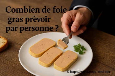 Combien de foie gras prévoir par personne pour un repas de Noël ?