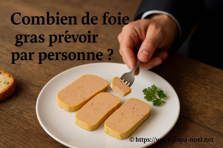 Combien de foie gras prévoir par personne pour un repas de Noël ?