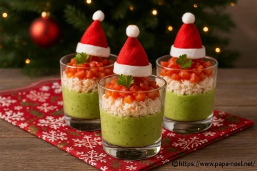 Verrines avocat crabe de Noël : recette originale et facile à réaliser