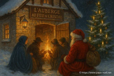 L’auberge au feu de cristal : l’histoire de Noël où les voyageurs se réchauffent