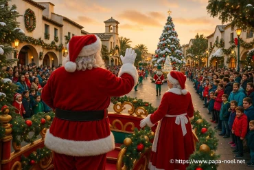 Noël à PortAventura : parade et décor féérique en Espagne