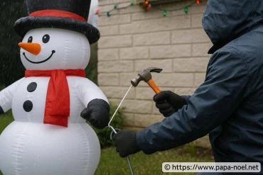 Comment installer et sécuriser ses décorations de Noël extérieures contre le vent et la pluie ?