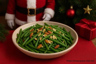 Recette de haricots verts aux amandes pour un Noël gourmand
