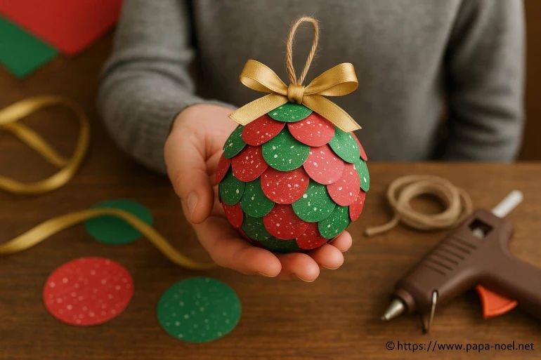 Boule de Noël à bricoler : idées et techniques simples pour décorer votre sapin