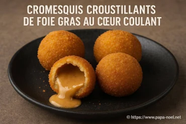 Cromesquis croustillants de foie gras au cœur coulant : la recette incontournable de Noël