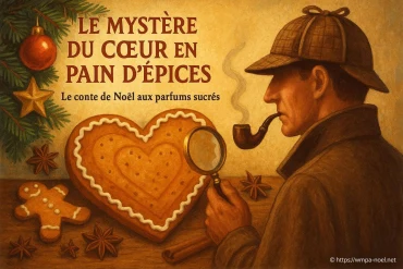 Le mystère du cœur en pain d'épices : un conte de Noël aux parfums sucrés