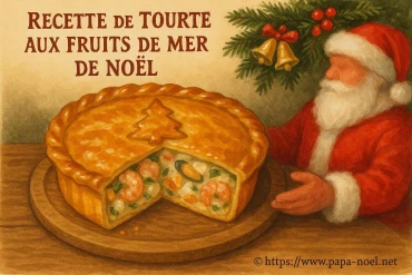 Recette de tourte aux fruits de mer pour un Noël gourmand