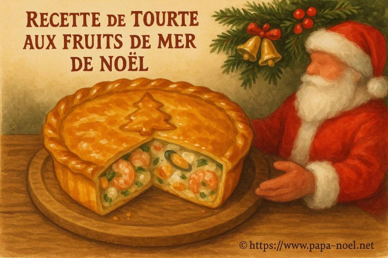 Recette de tourte aux fruits de mer pour un Noël gourmand