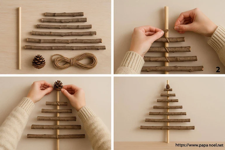 Fabriquer un sapin de Noël fait maison : tutoriel pas à pas pour réussir