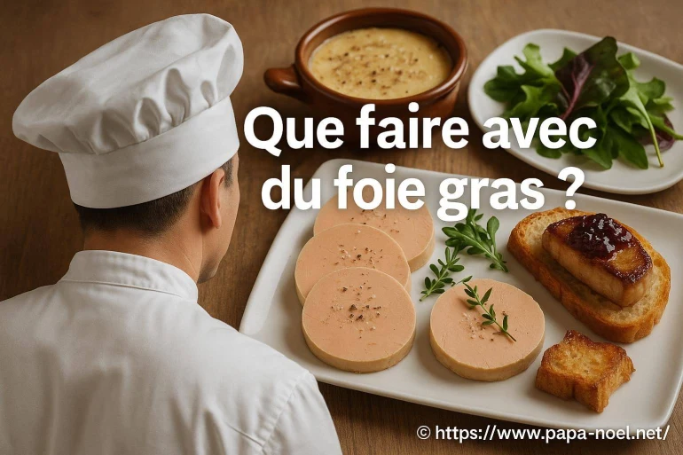 Que faire avec du foie gras pour Noël ?