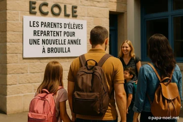 Les parents d'élèves de brouilla préparent la nouvelle année scolaire et les fêtes de noël 2025