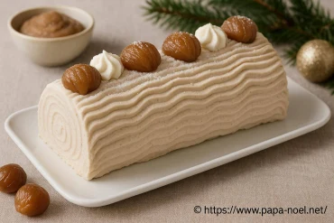 Bûche façon mousse de marrons : recette légère et gourmande pour Noël