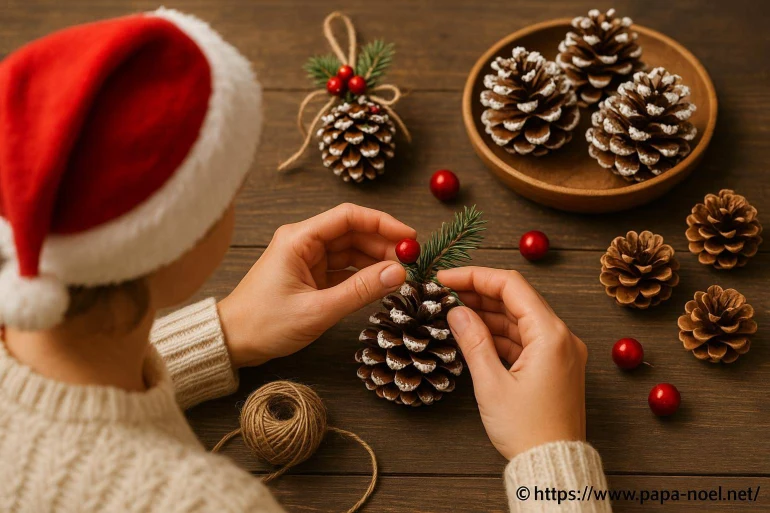 Faire des décorations de Noël avec des pommes de pin : idées faciles et originales