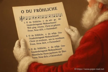 O du fröhliche : paroles complètes en allemand pour Noël