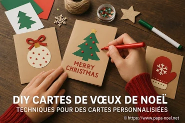 DIY cartes de vœux de Noël : techniques simples pour des créations personnalisées