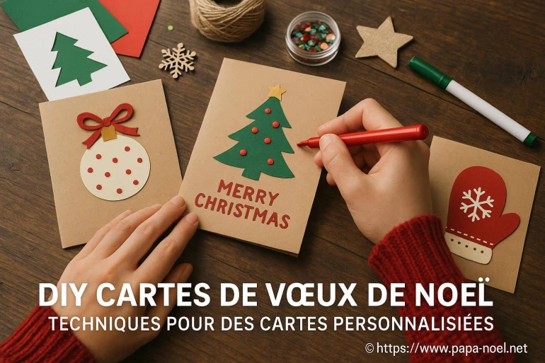 DIY cartes de vœux de Noël : techniques simples pour des créations personnalisées