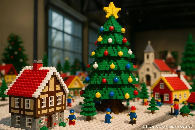 Noël à Legoland : découvrez les sapins et villages LEGO enchantés