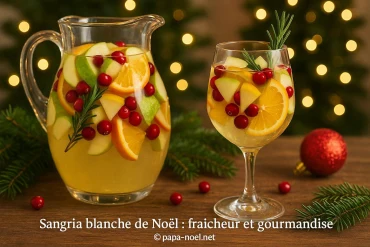 Sangria blanche de Noël : comment allier fraîcheur et gourmandise