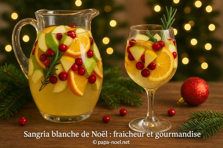 Sangria blanche de Noël : comment allier fraîcheur et gourmandise