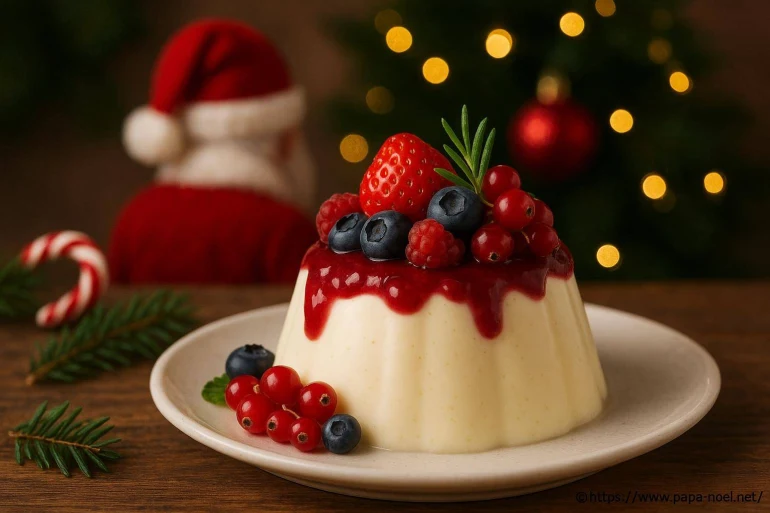Panna cotta aux fruits rouges de Noël : une douceur festive et légère