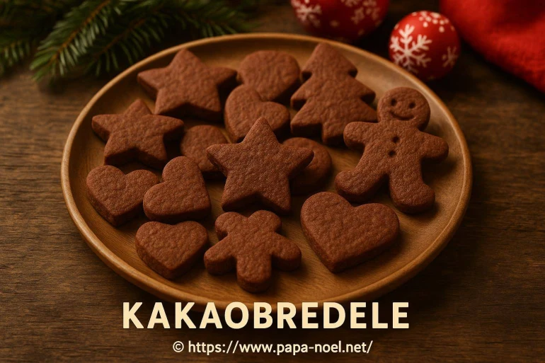 Kakaobredele : petits sablés de Noël au cacao à savourer sans modération