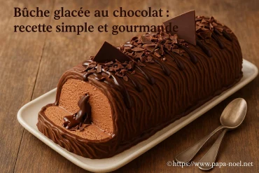 Bûche glacée au chocolat : recette simple et gourmande à réaliser chez soi
