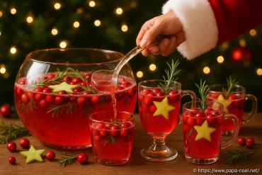 Punch pétillant de Noël : recette festive pour vos fêtes