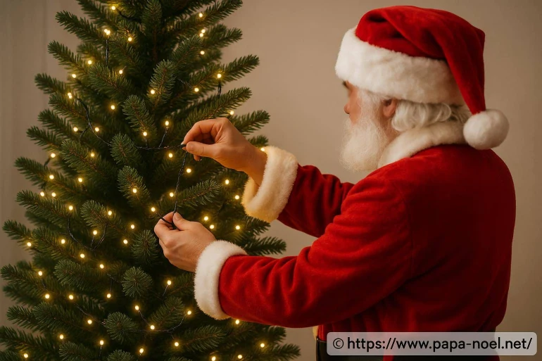 Comment mettre les guirlandes lumineuses sur un sapin de Noël ?