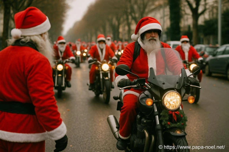 Loire-atlantique : défilé de père noël à moto solidaire le 14 décembre 2025