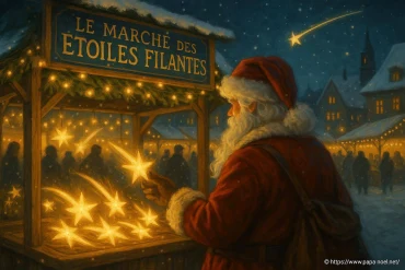 Le marché des étoiles filantes : le conte de Noël où les vœux s’achètent en lumière