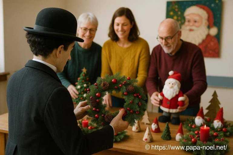 Les membres de l’amicale laïque de l’école Charlie Chaplin préparent le marché de Noël à Morieux