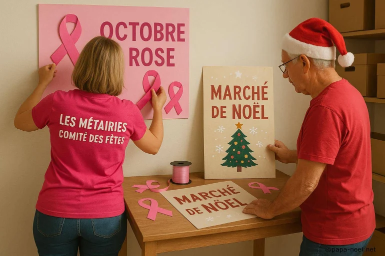 Les métairies prépare octobre rose et le marché de noël 2025