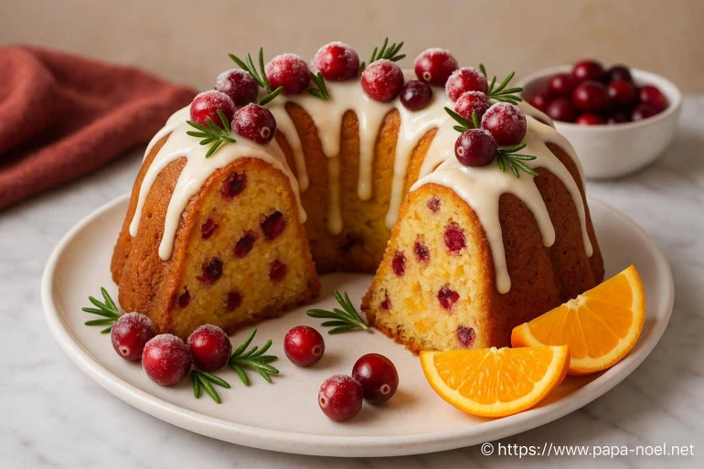 Cranberry orange bundt cake moelleux pour les fêtes