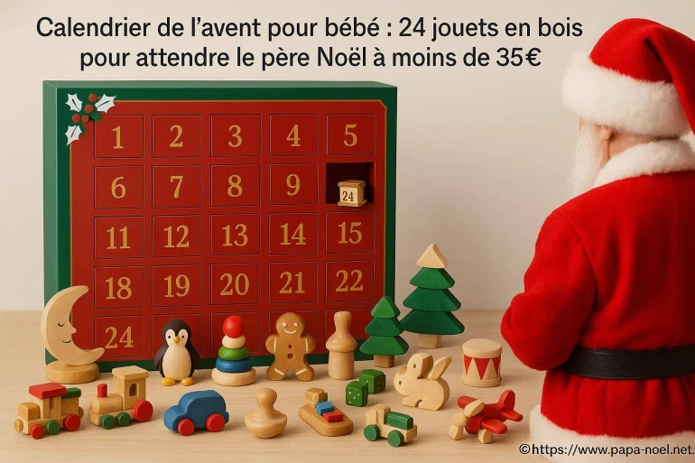Calendrier de l’avent pour bébé : 24 jouets en bois à moins de 35€