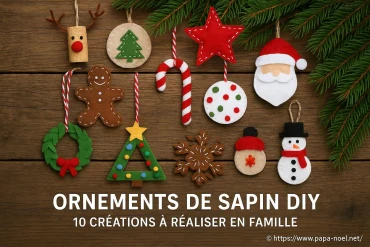 Ornements de sapin DIY : 10 créations simples à réaliser en famille