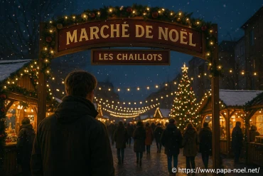 Un marché de noël dans le quartier sénonais des chaillots à l'hiver 2025